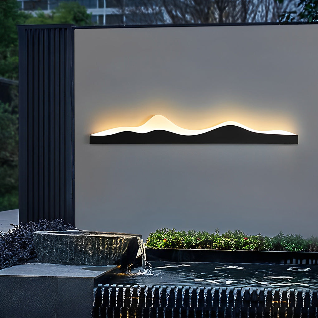 Mountain LED Wall Light Silhouette Creative Outdoor Light