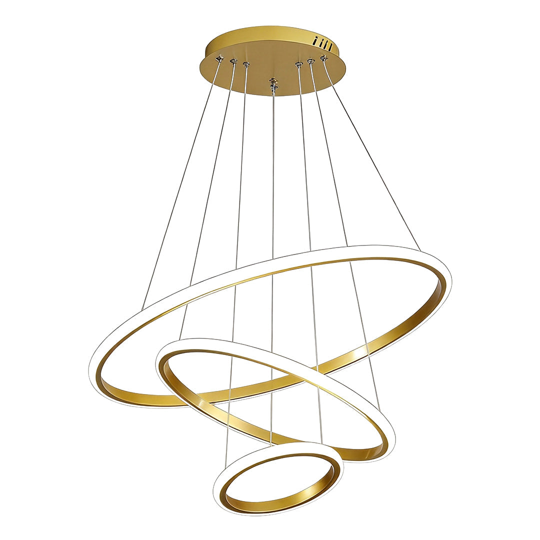 Ring LED Chandelier Modern Unique Metal Ceiling Light