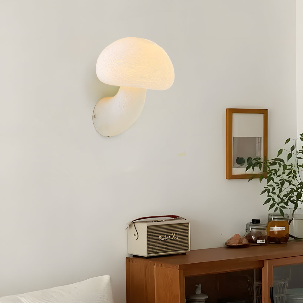 Wall Lights Led Warm Light Resin Mushroom Vintage-Style