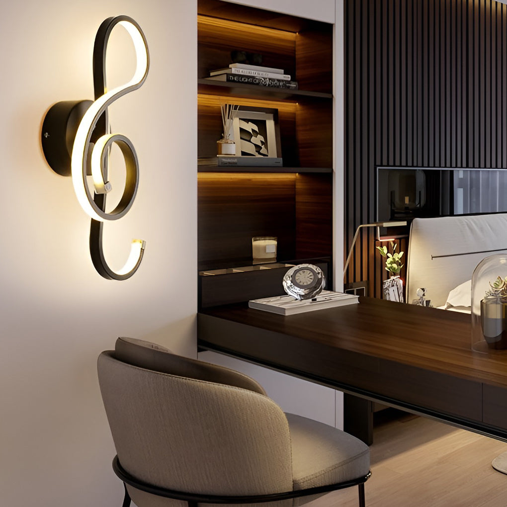 Musical Note Wall Light Modern LED Decoration Light