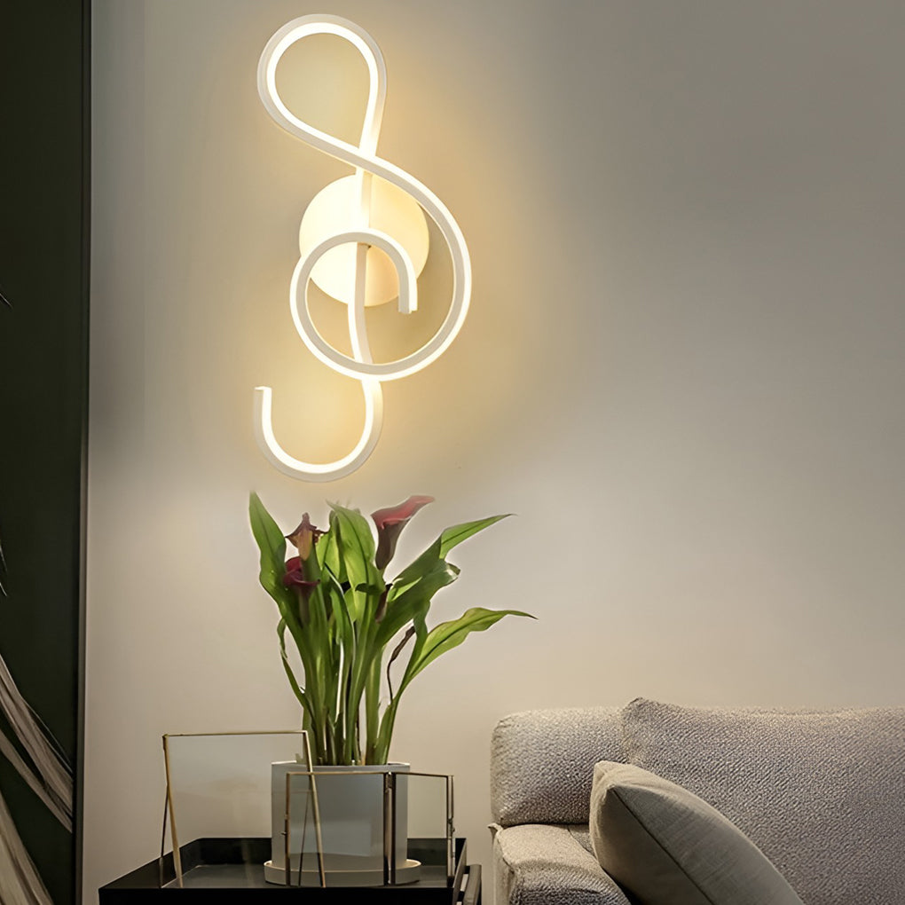Musical Note Wall Light Modern LED Decoration Light