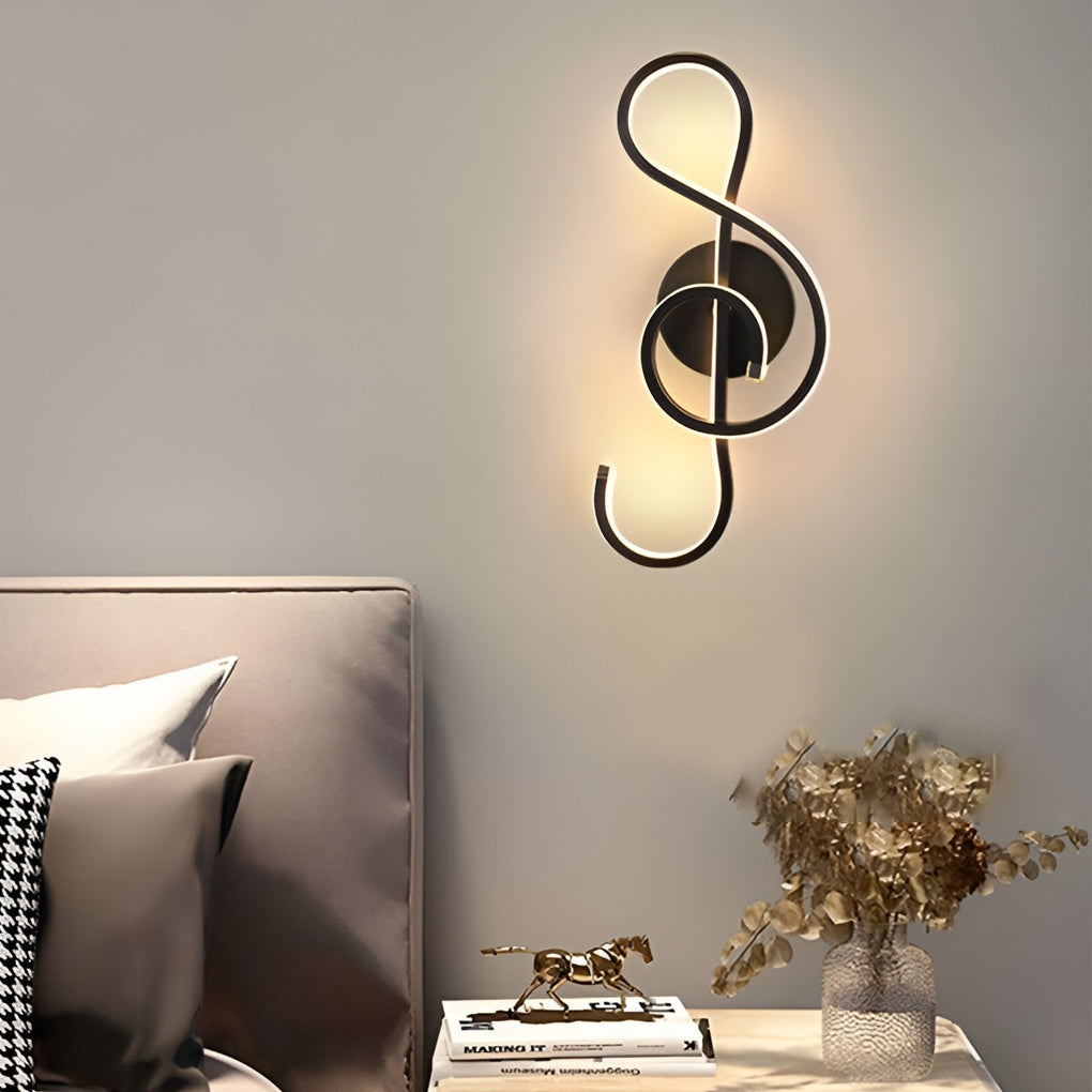Musical Note Wall Light Modern LED Decoration Light