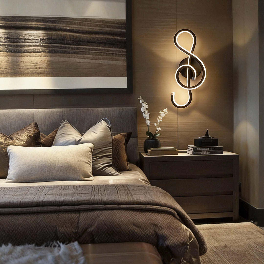 Musical Note Wall Light Modern LED Decoration Light