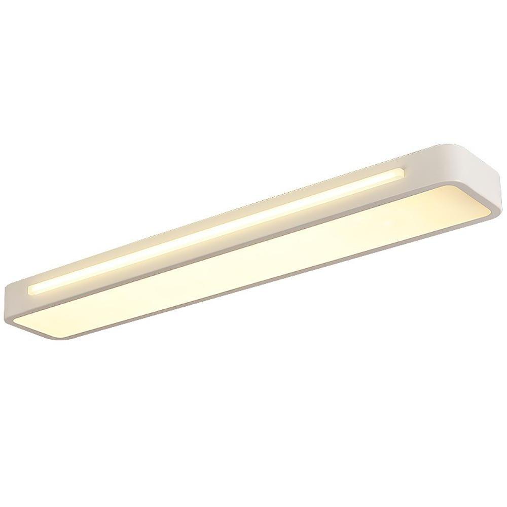 Black/White Rectangular LED Flush Mount Ceiling Lighting