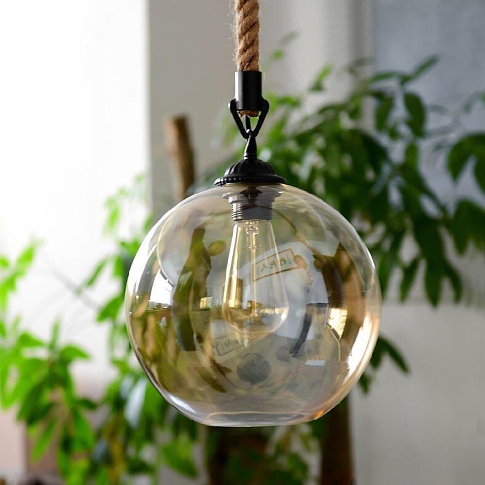 Electroplated Glass Globe Design LED Modern Pendant Lighting