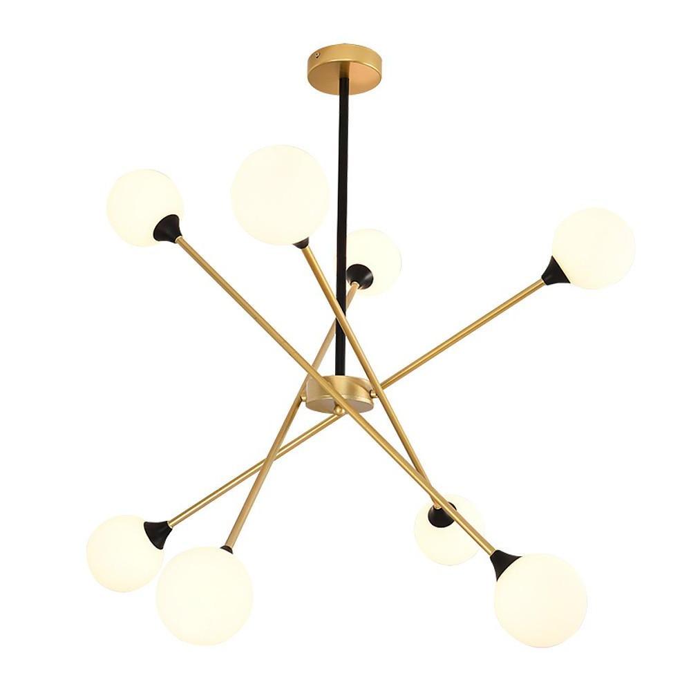 LED Modern Glass Sputnik Chandelier Ceiling Light Hanging Lamp
