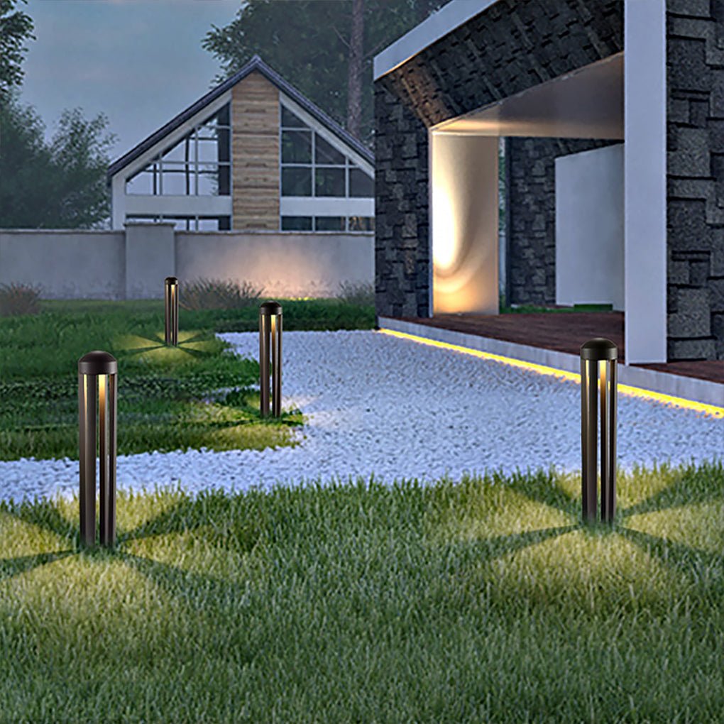 Landscape Bollard Lights Minimalist Four-Post LED Outdoor Light