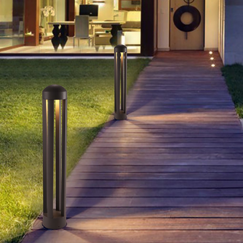 Landscape Bollard Lights Minimalist Four-Post LED Outdoor Light