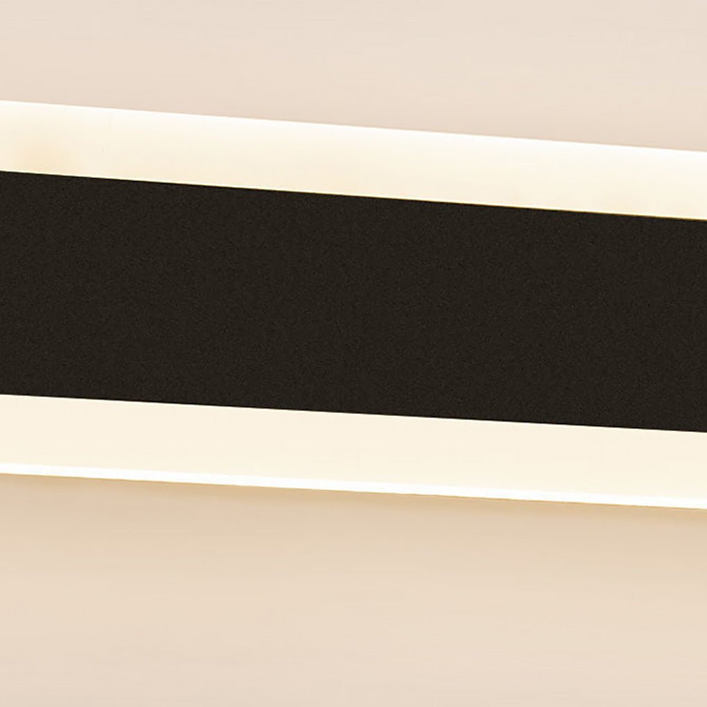 Nordic Minimalist Linear LED Lights Black Background Wall Sconces