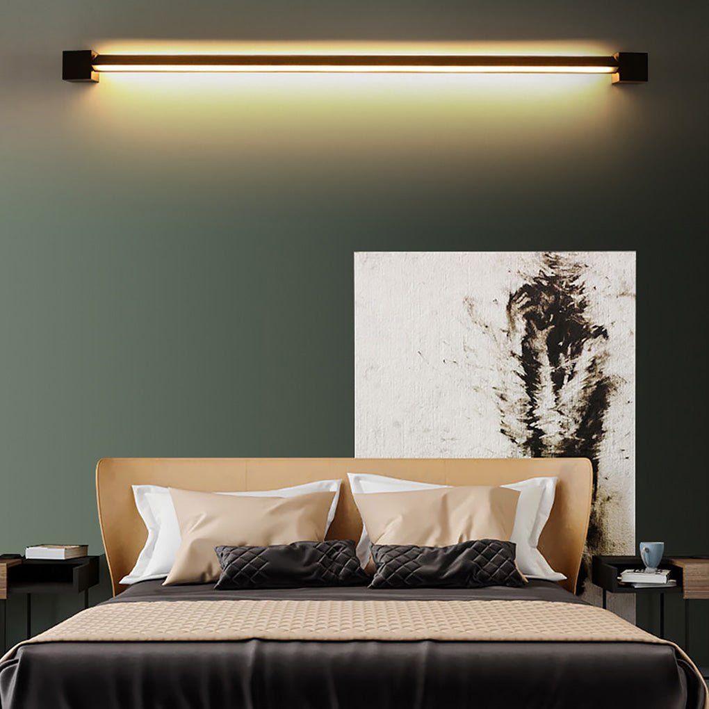 Nordic Ultra-thin LED Bar Lights Background Wall Rotatable Wall Lamp