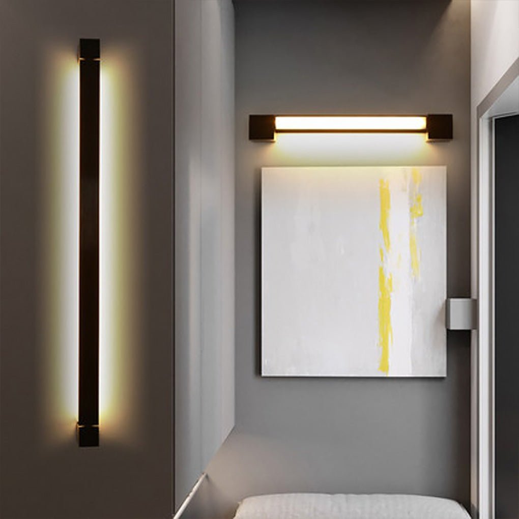 Nordic Ultra-thin LED Bar Lights Background Wall Rotatable Wall Lamp