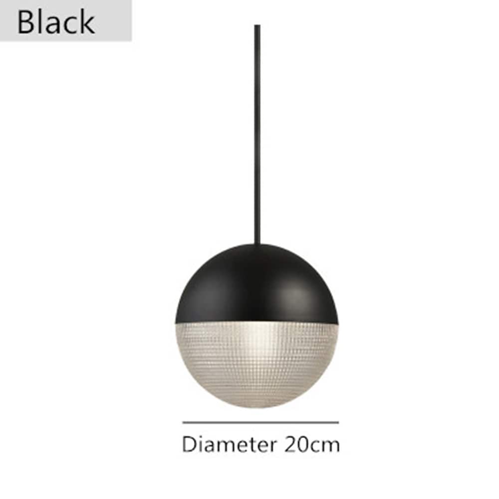Round Ball Electroplated Glass Metal LED Nordic Pendant Lighting