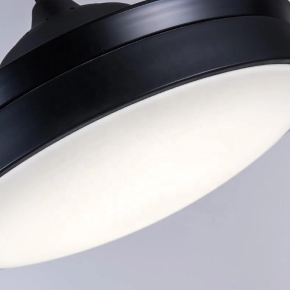 15/19-In Round Drum Shaped LED Nordic Retractable Ceiling Fan with Lights