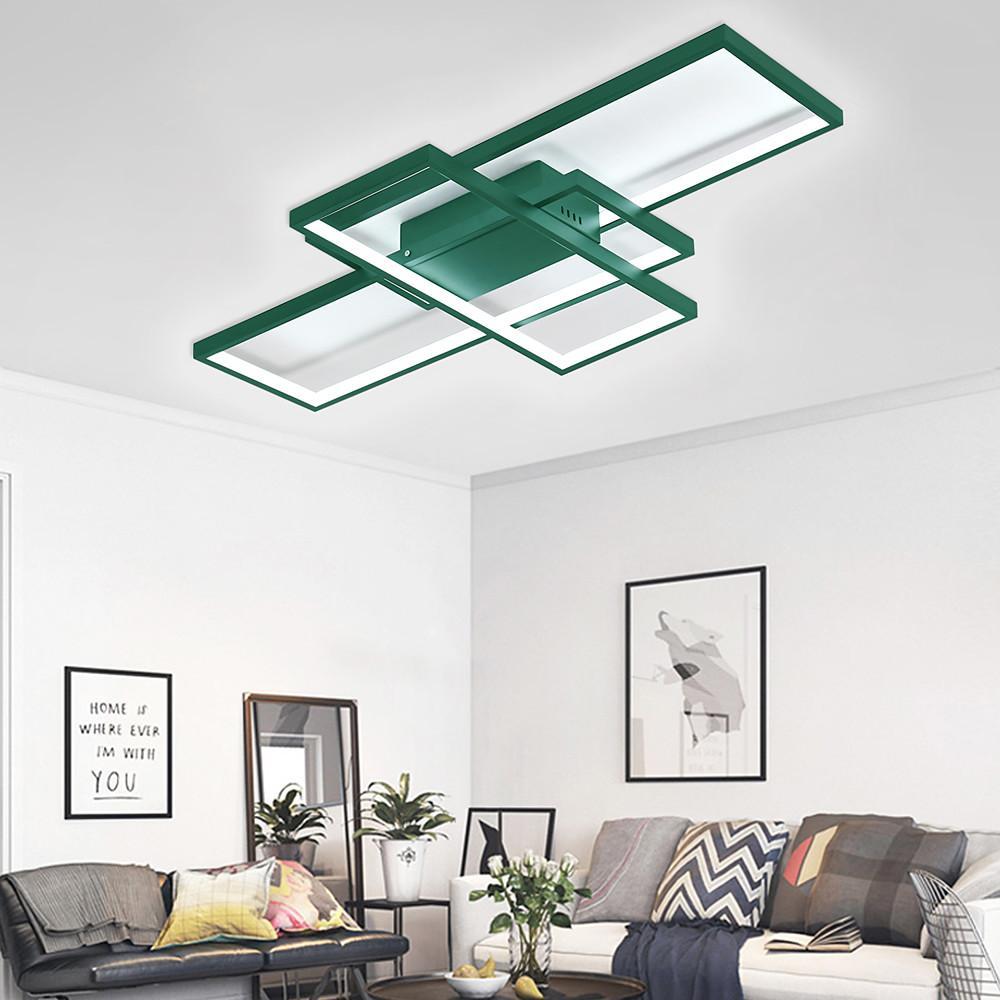 Display Of Rectangles Abstract LED Flush Mount Ceiling Lights
