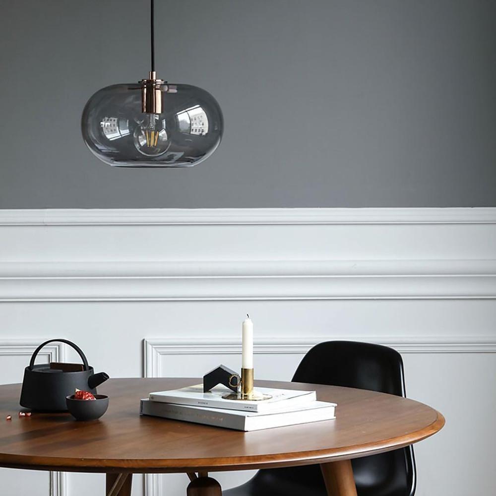 Elongated Globe Glass LED Nordic Pendant Lighting Hanging Lamp Ceiling Lights