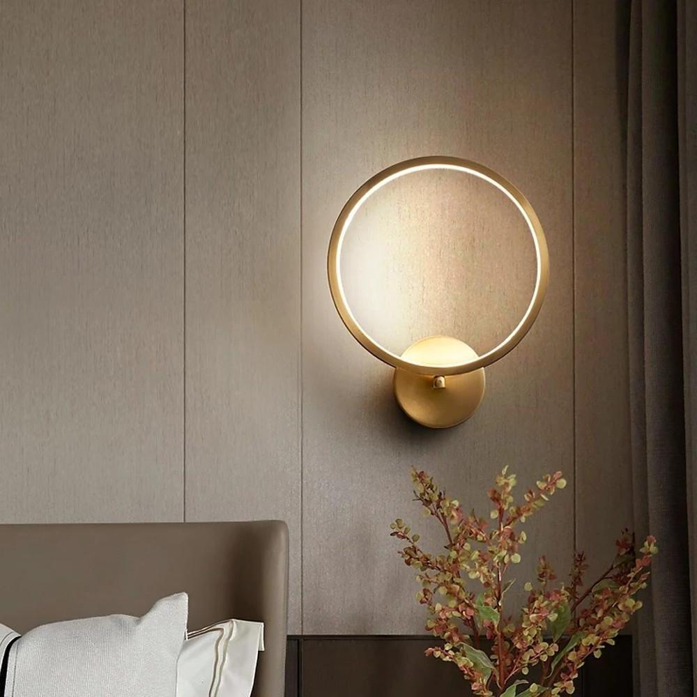 Three Light Flush Mount Ceiling Light LED Copper Modern Flush Mount Lighting