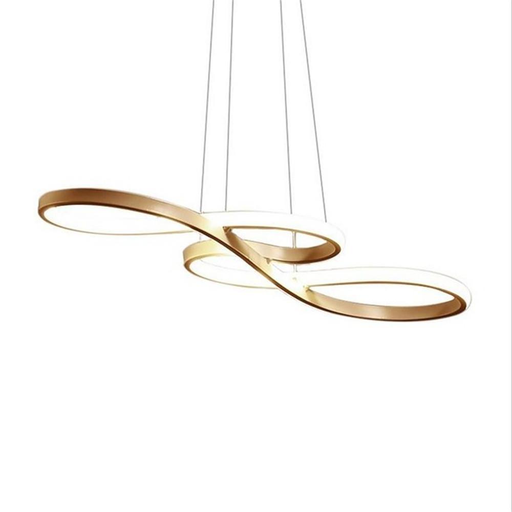 Geometric Design Semi Flush Chandeliers Metal Silica Gel Ceiling Lights