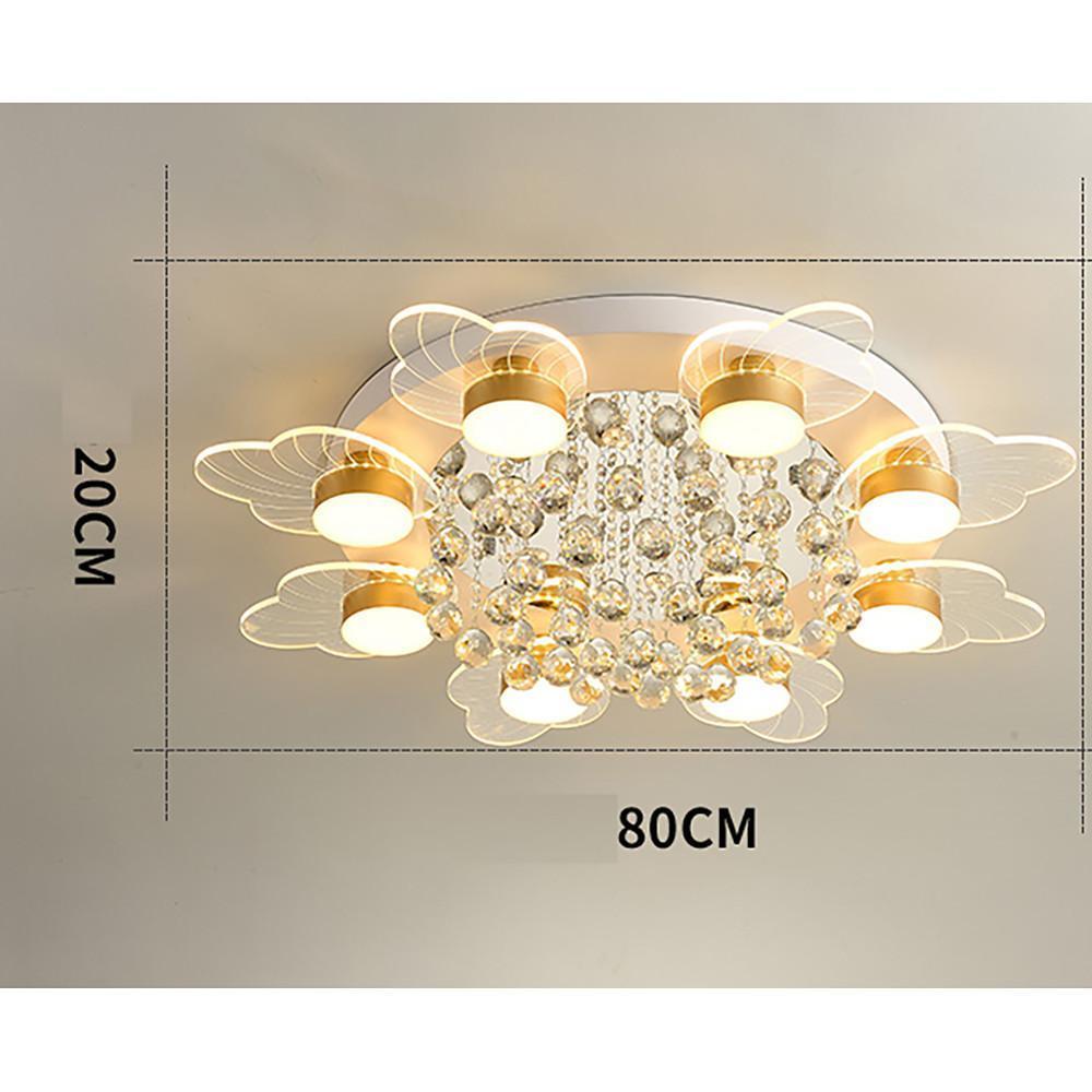 8-light Flower Design Traditional Ceiling Lights Flush Mount Lighting