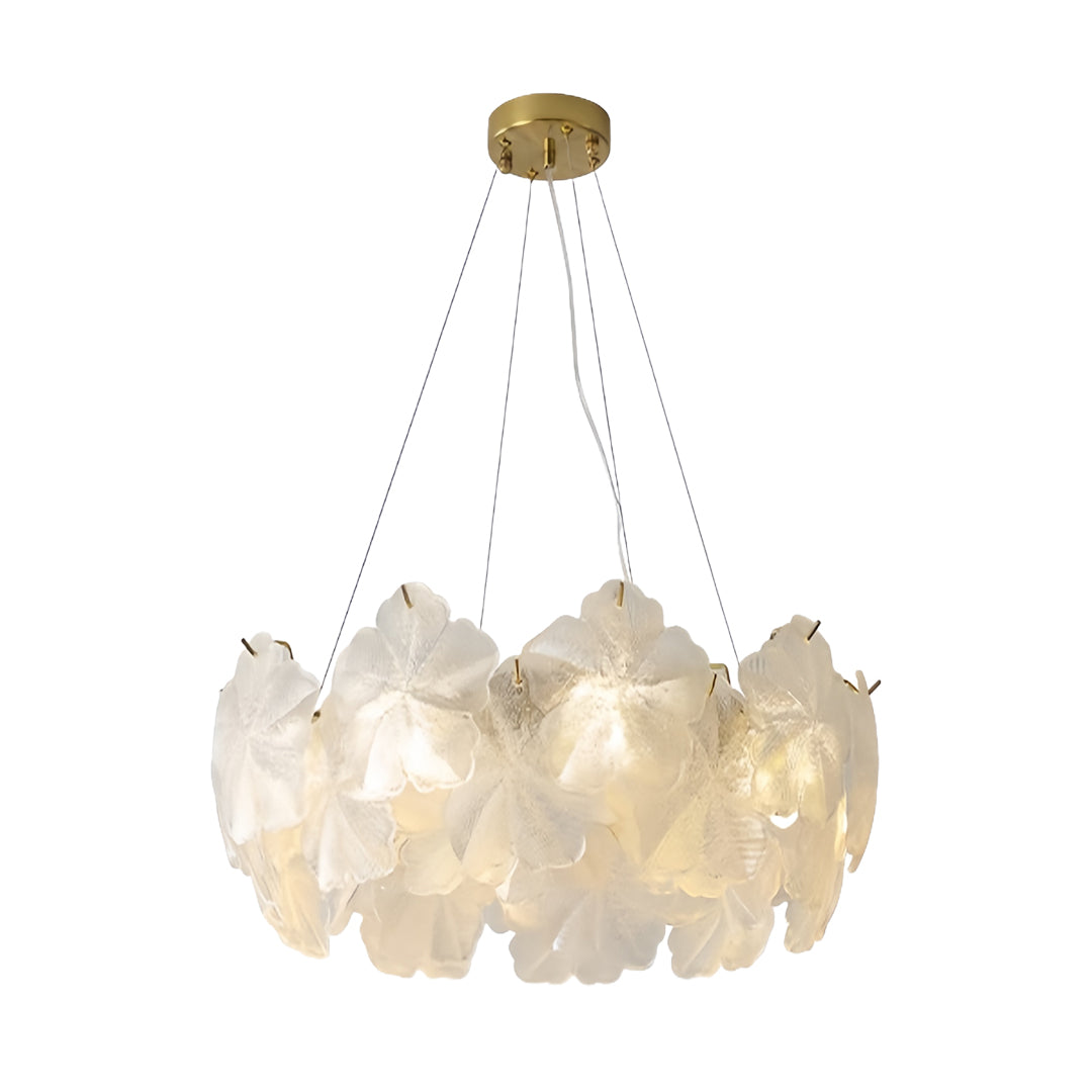 Glass Garland Chandelier Lights French Wreath Luxury Ceiling Light