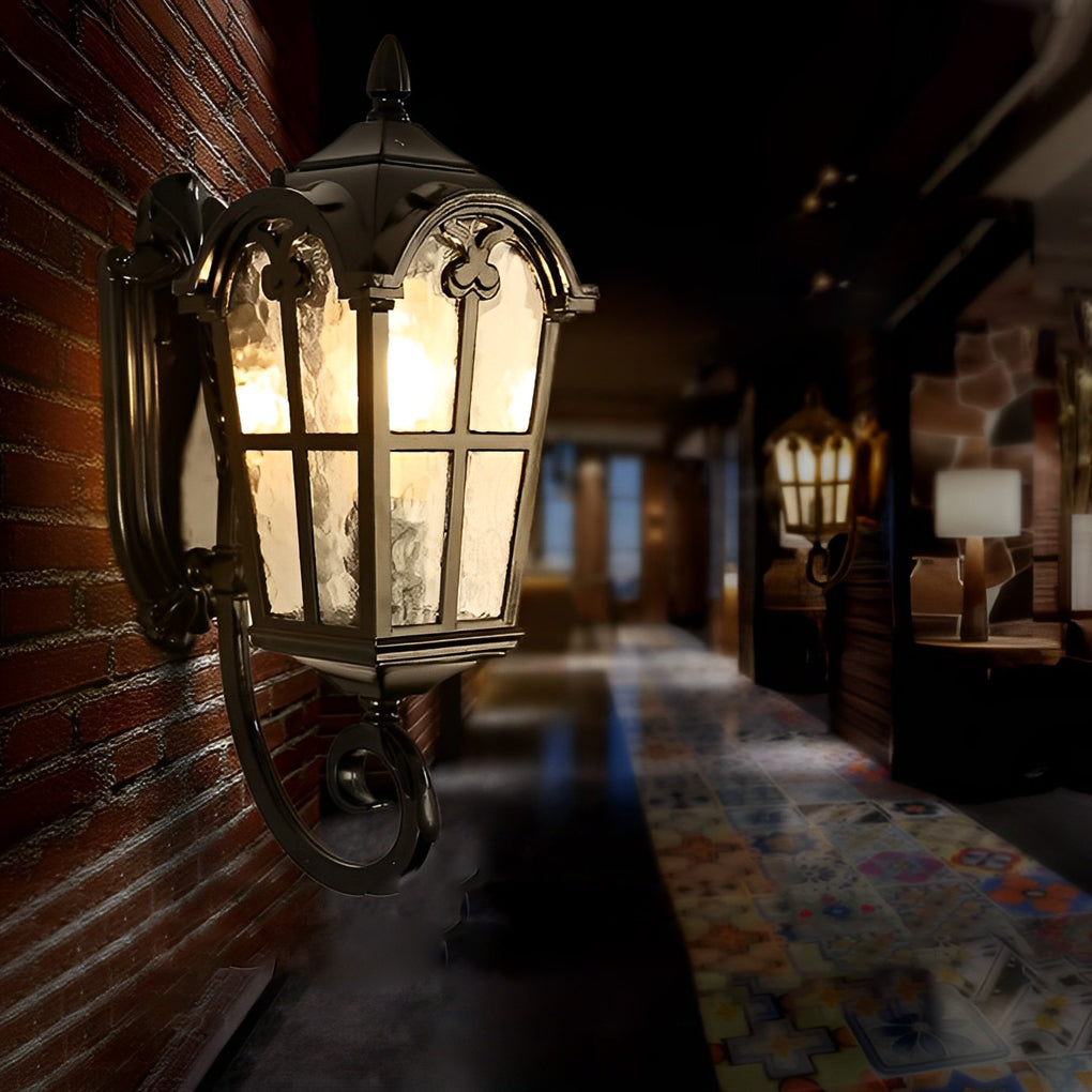 Outdoor Black Sconce European-Style Waterproof Lamp