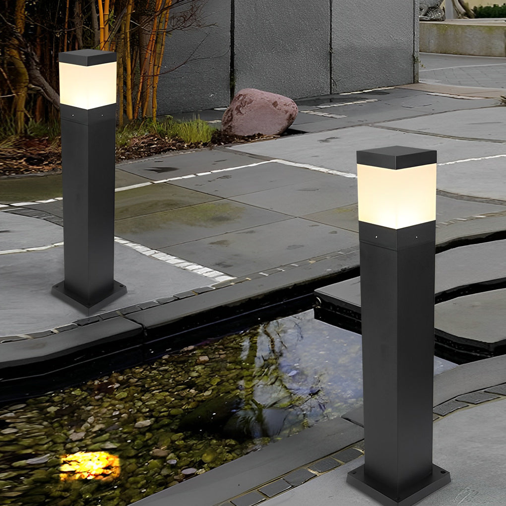 Bollard Lights Commercial Modern Square Cob Outdoor Light