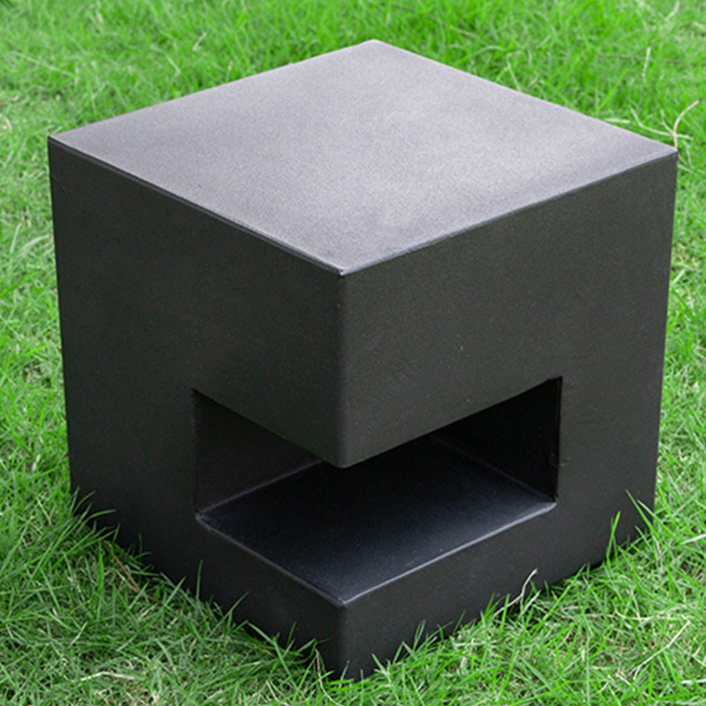 Floor Light Box Streamlined Square Black LED Outdoor Lawn Light