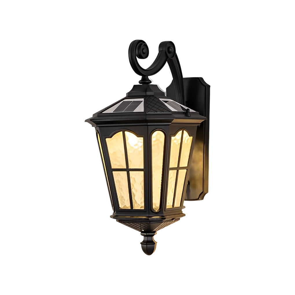 Outdoor Front Porch Lights Vintage LED Aluminum Solar Light