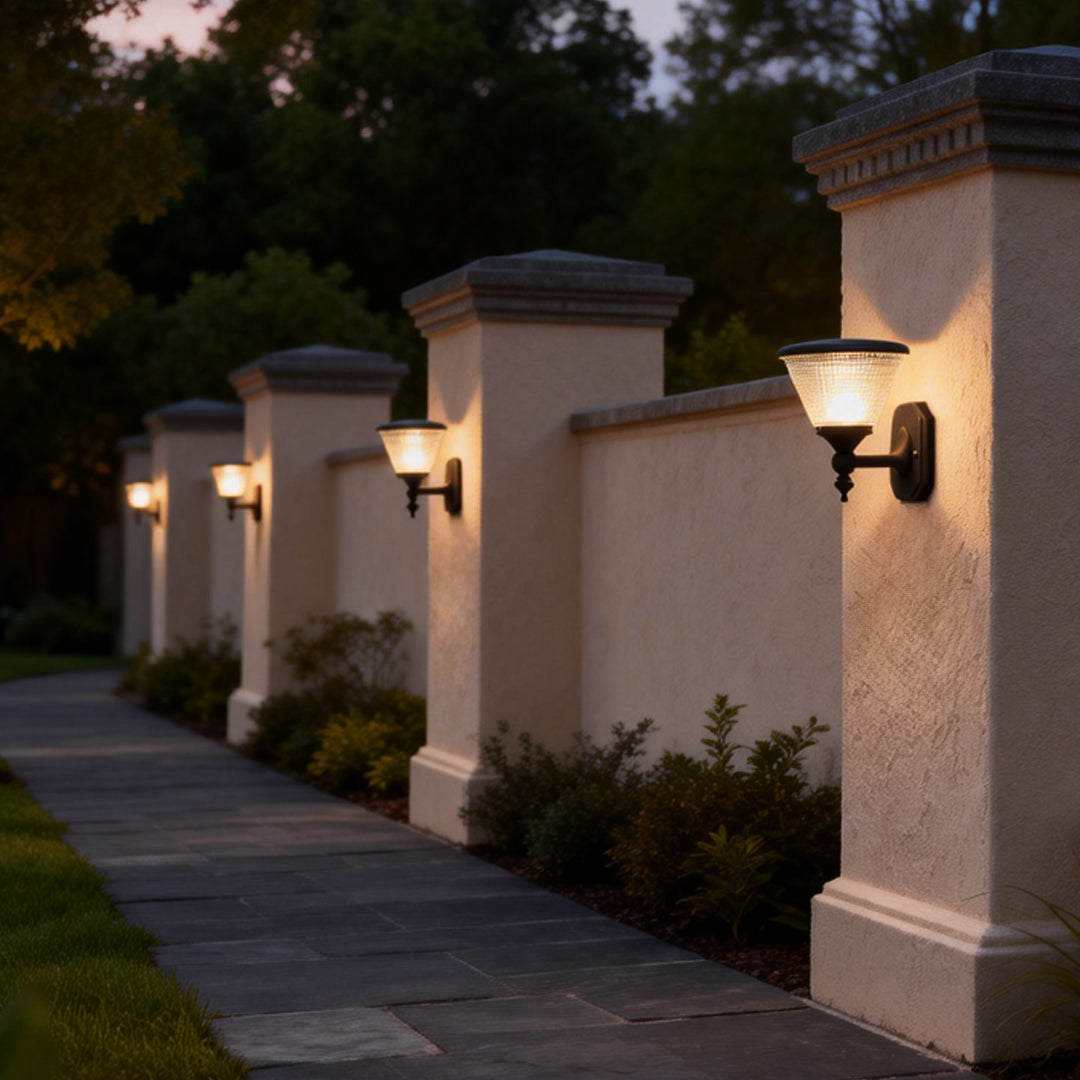 Funnel Wall Light Modern Solar Aluminum Waterproof Light