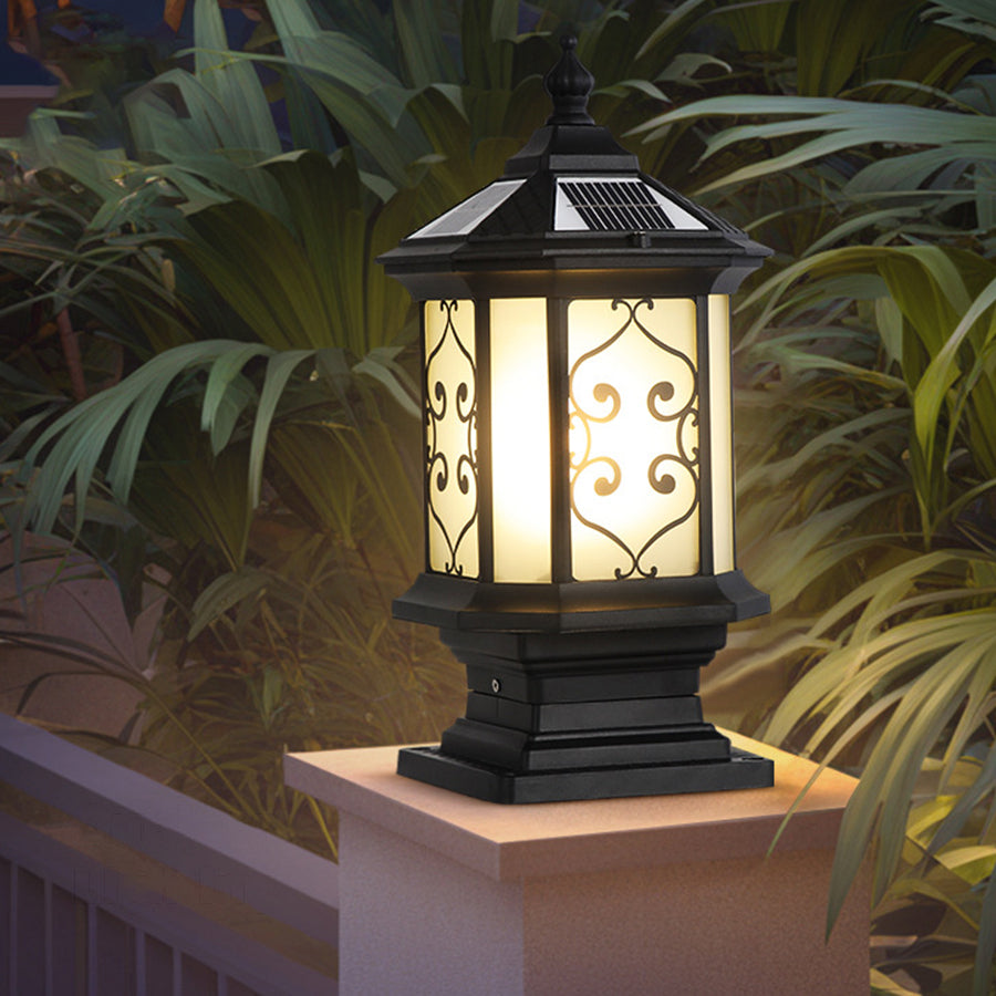 Outdoor Gate Pillar Lights European-Style Waterproof Pier Mount Lamp