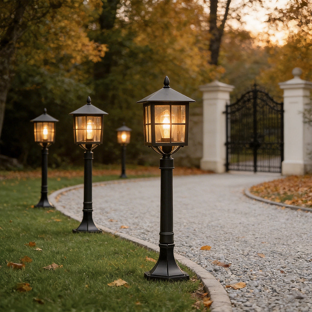 Outdoor Lawn Lights Vintage Black Landscape Lighting