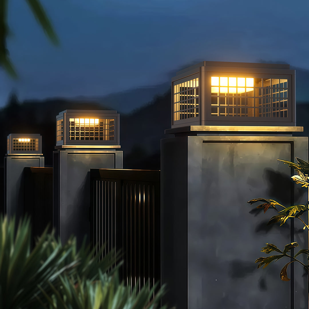 Decorative Pillar Lights Waterproof Outdoor Garden Post Light