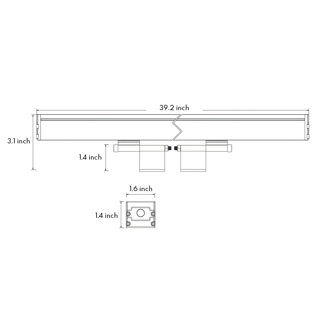 LED Strip Lights on Wall Outdoor Waterproof Lights