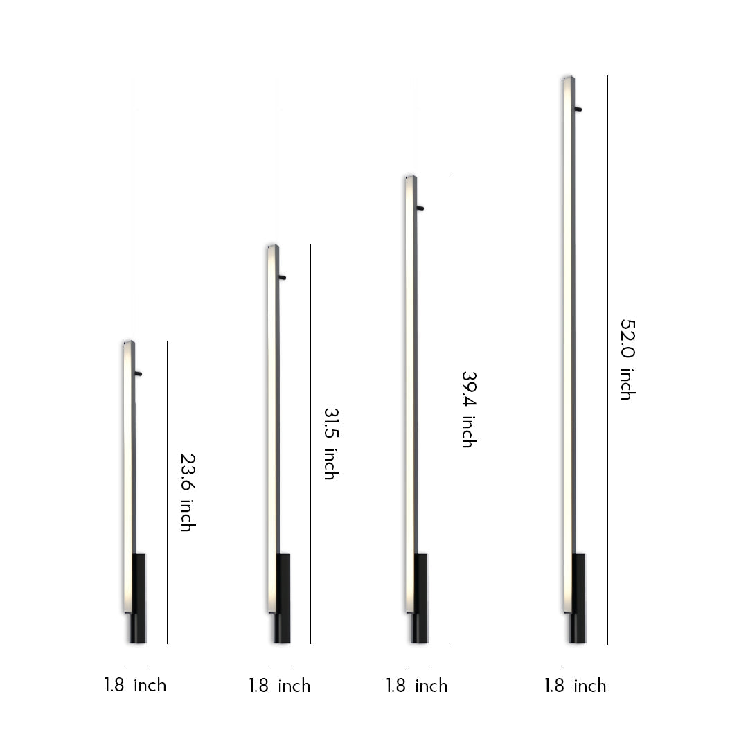 Outdoor Lights Wall Sconces Waterproof Black Linear Light