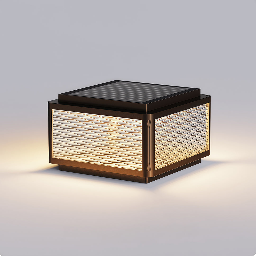 Outdoor Pillar Top Lights Waterproof Minimalist Post Light