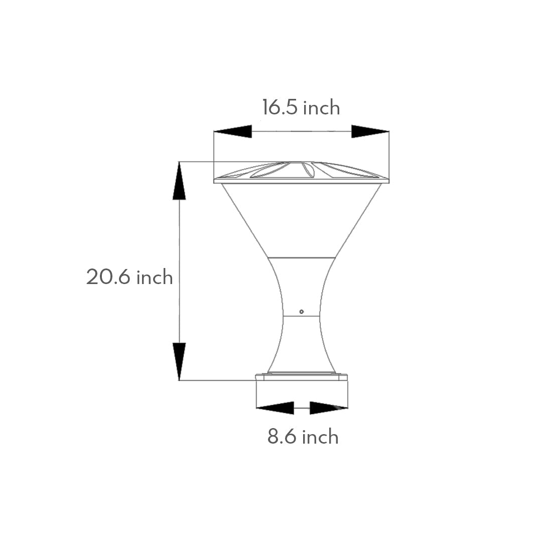 LED Post Light Garden Minimalist Modern Style