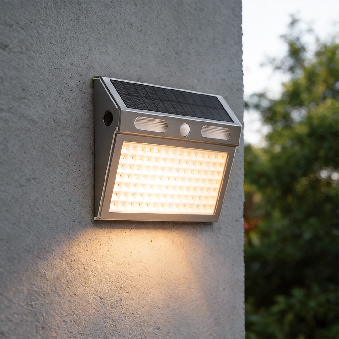 Outdoor Solar Wall Light with Motion Sensor Waterproof LED Light