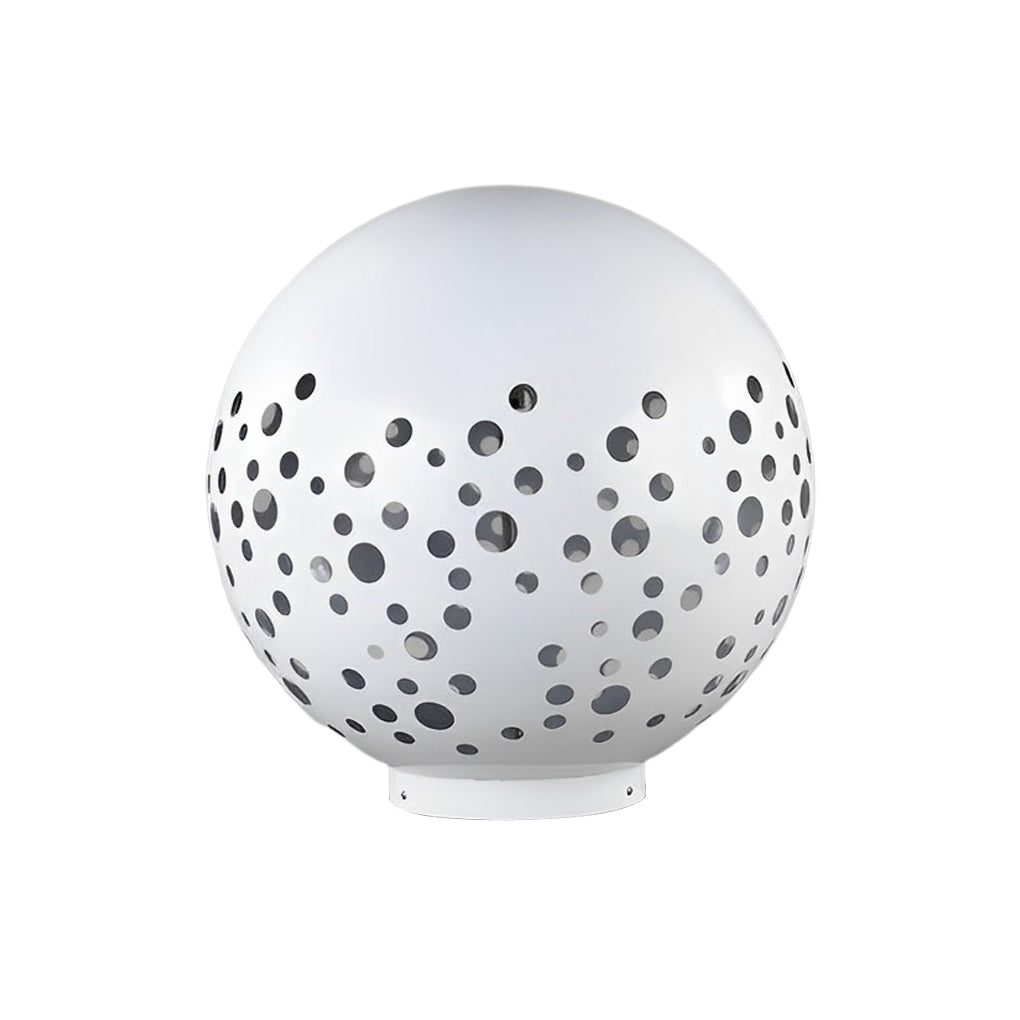 Outdoor Sphere Light Waterproof Round Hollow Metal Modern Light