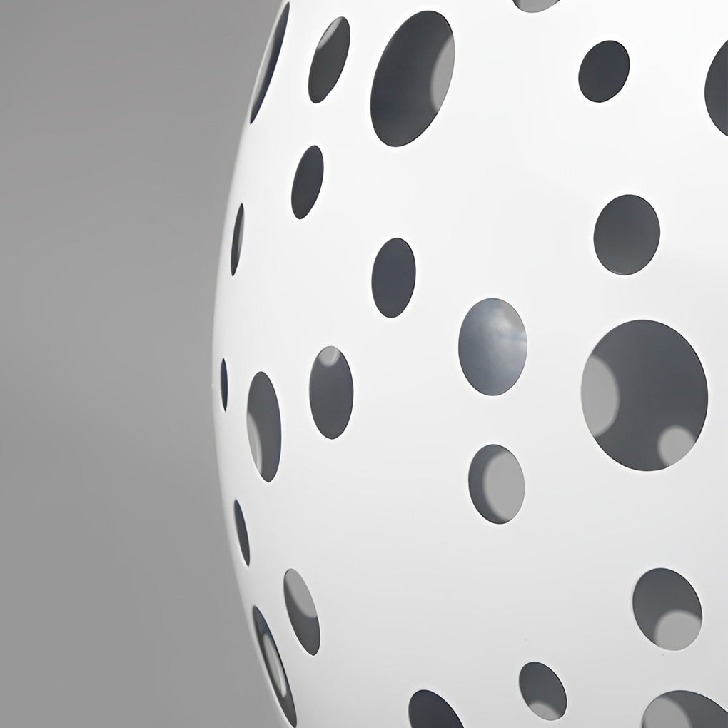Outdoor Sphere Light Waterproof Round Hollow Metal Modern Light