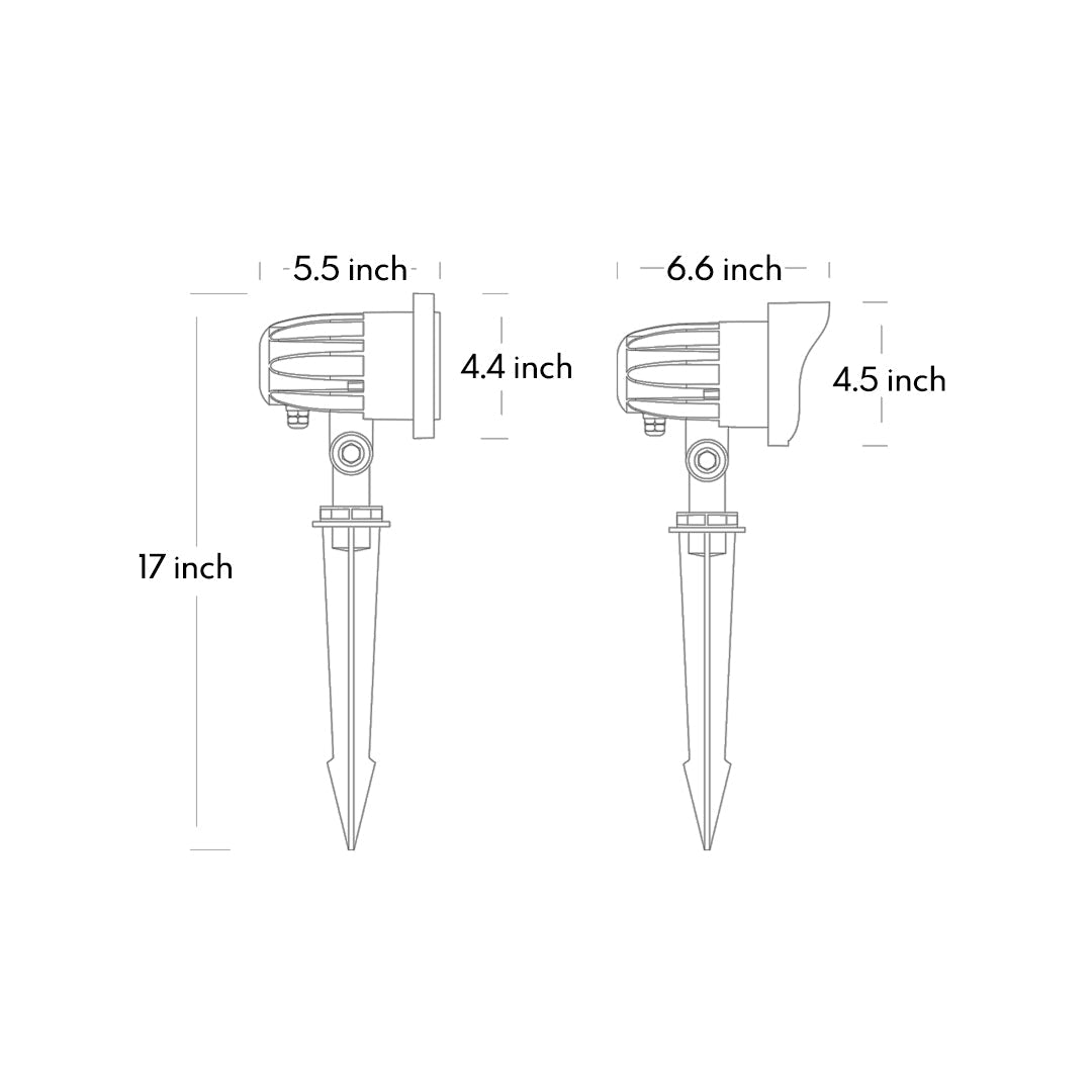 Modern Minimalist LED Lawn Lights Outdoor Lawn Spike Lights