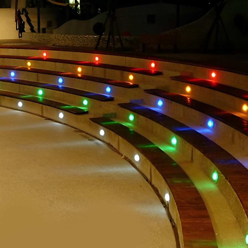 10pcs Outdoor Step Light Fixtures Modern LED Metal Lighting