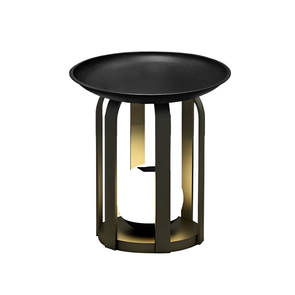 Outdoor Tray Floor Lamp Modern Dual-Function Waterproof Solar Lamp