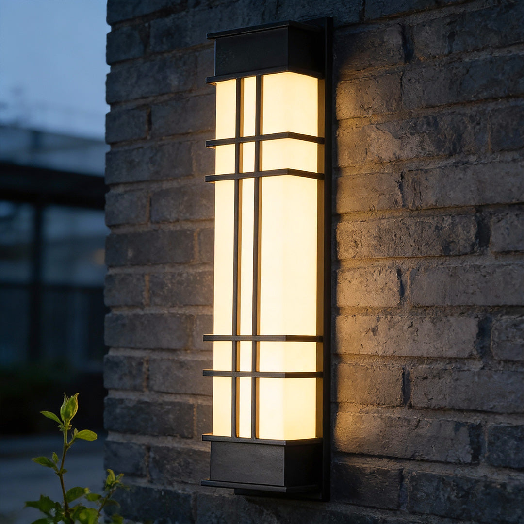 Outdoor Wall Sconce Black Retro Waterproof LED Light