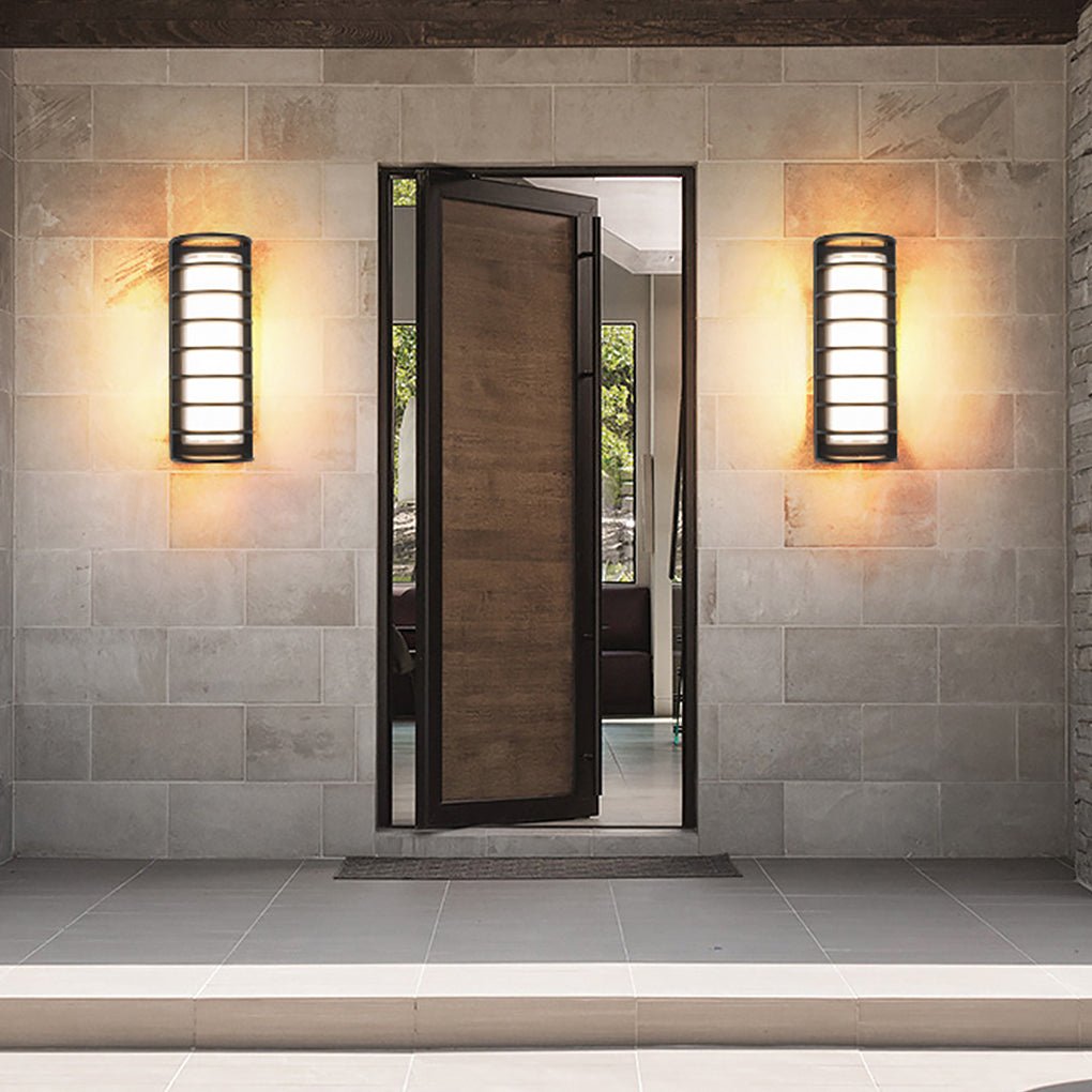 Outdoor LED Light Fixtures Wall Mount Dual-Layer Shade Light
