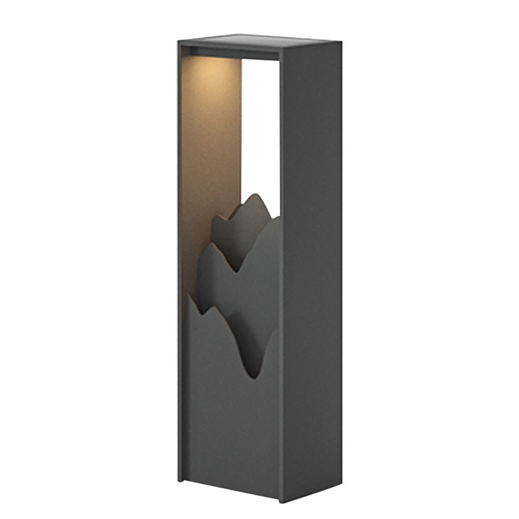 Hollow Lawn Lamp Elegant Waterproof Mountain Landscape Path Light