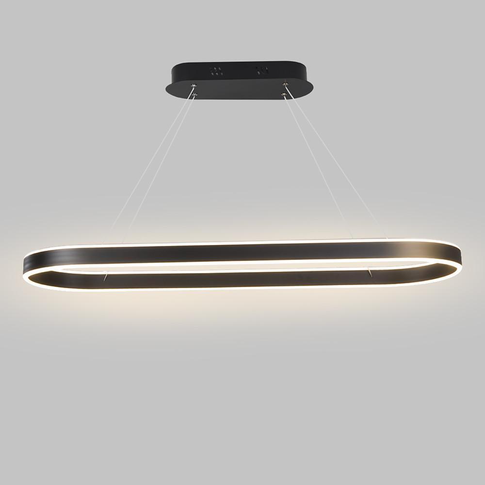 Oval LED Pendant Light Modern Aluminum Ceiling Light