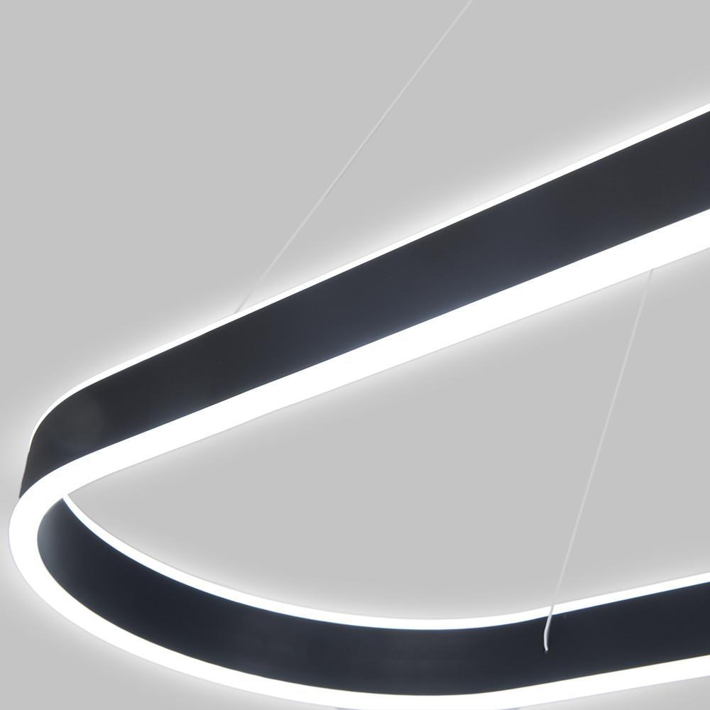 Oval LED Pendant Light Modern Aluminum Ceiling Light