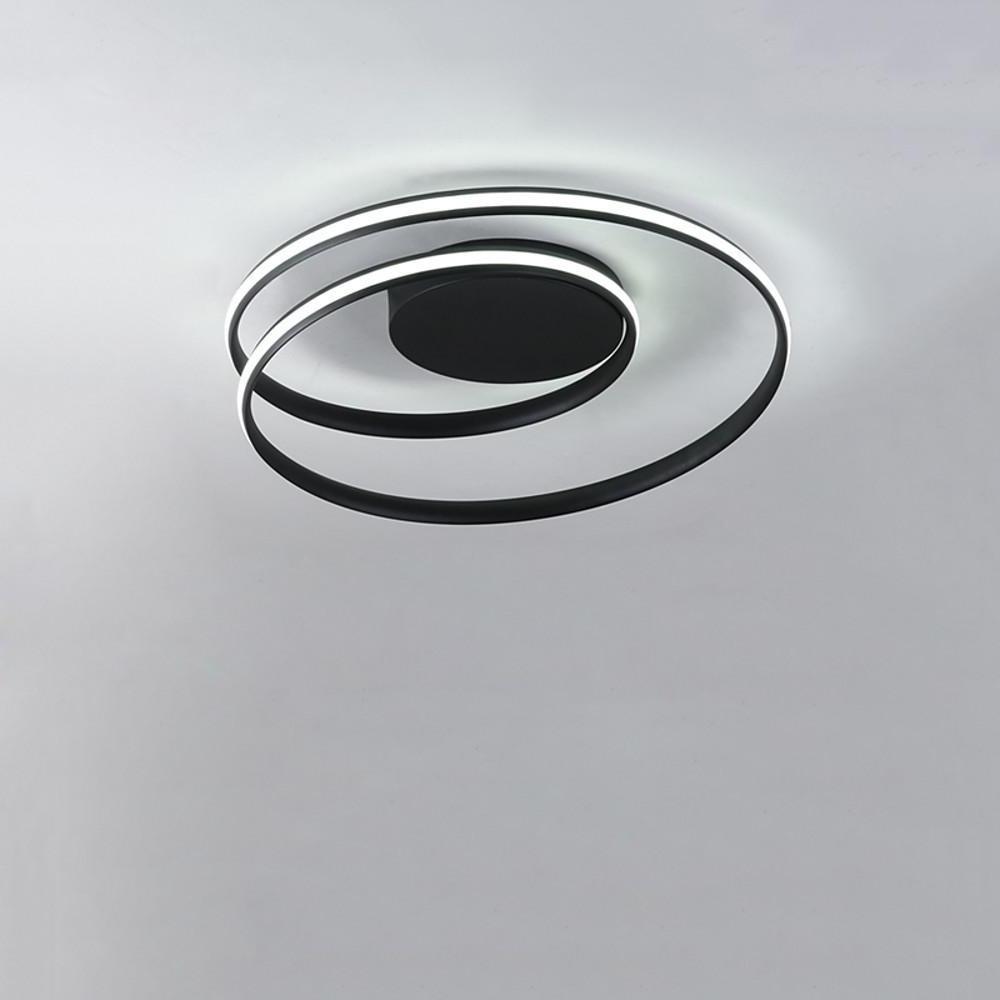 Spiraling Halo Ceiling Light Circular LED Modern Flush Mount Lighting