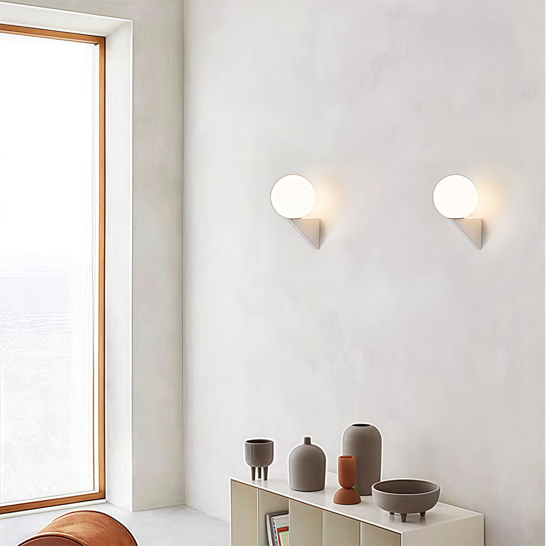 Globe Wall Light Nordic Minimalist Style Clear Glass Spherical Lamp