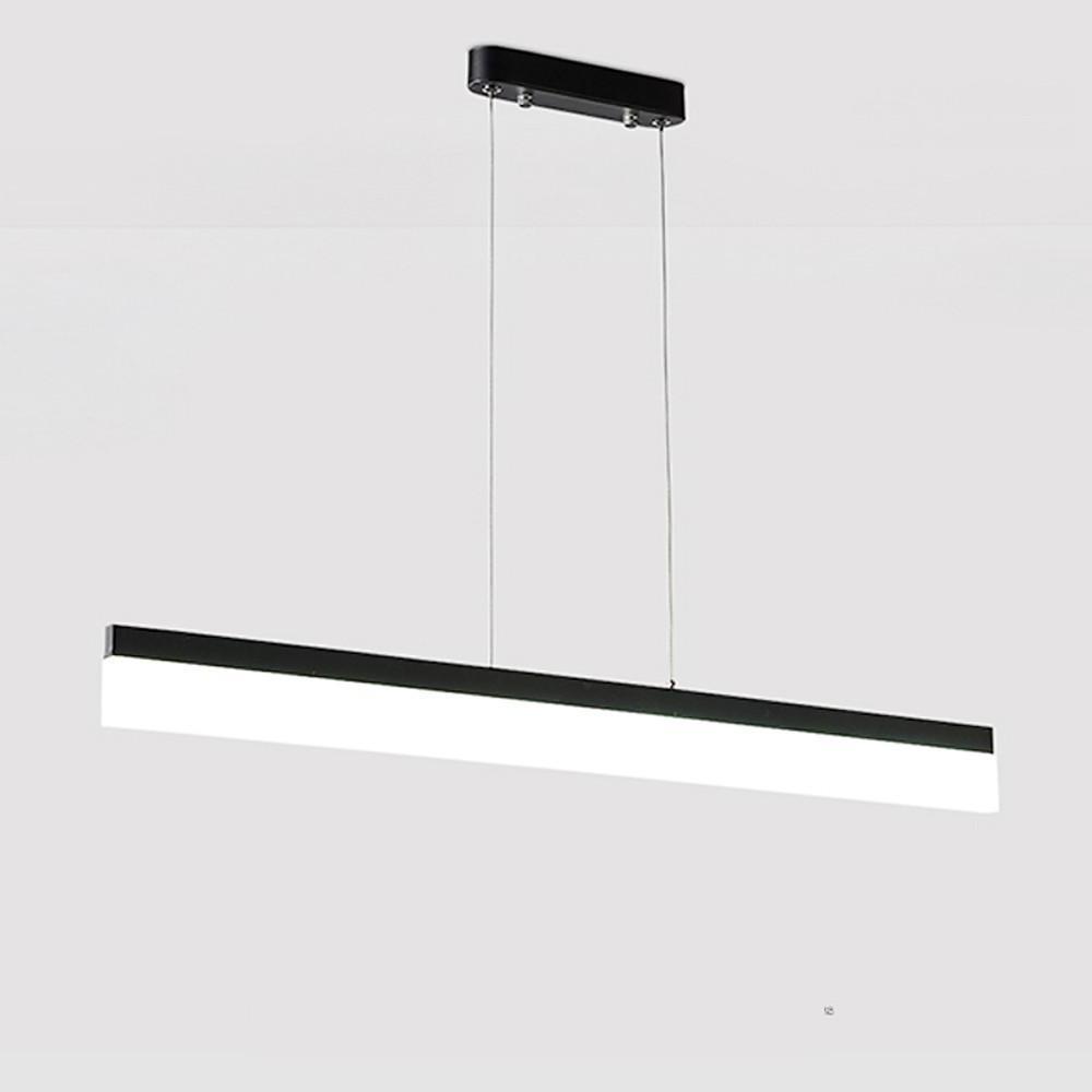 Modern Aluminum Acrylic Pendant Lights Elongated Linear Ceiling Lights