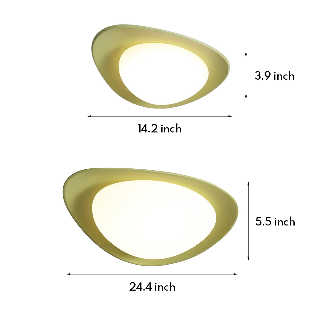 Pebble Ceiling Light wide-spectrum LED Flush Mount Fixture